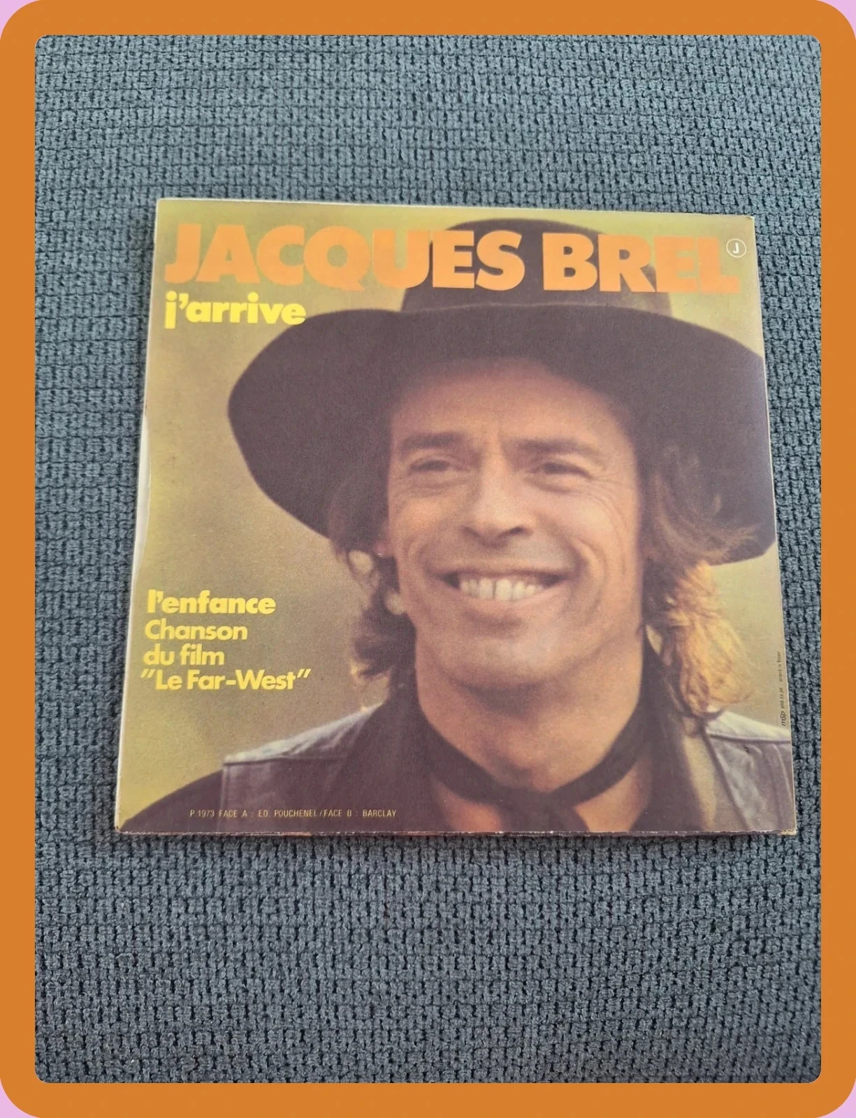 Disque 45 tours Barclay 61 789 Jacques Brel